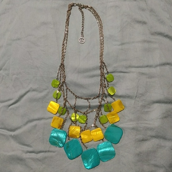 ❌SOLD❌ Multicolored Necklace & Earring Set - Picture 2 of 4