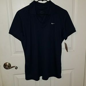 Nike dri fit collared shirt