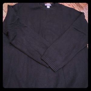 Men's Black Cashmere Crewneck sweater