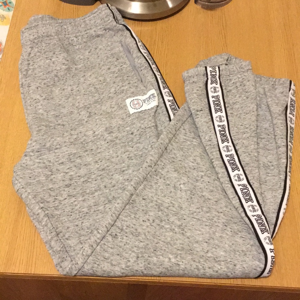 PINK Victoria's Secret gray campus sweatpants
