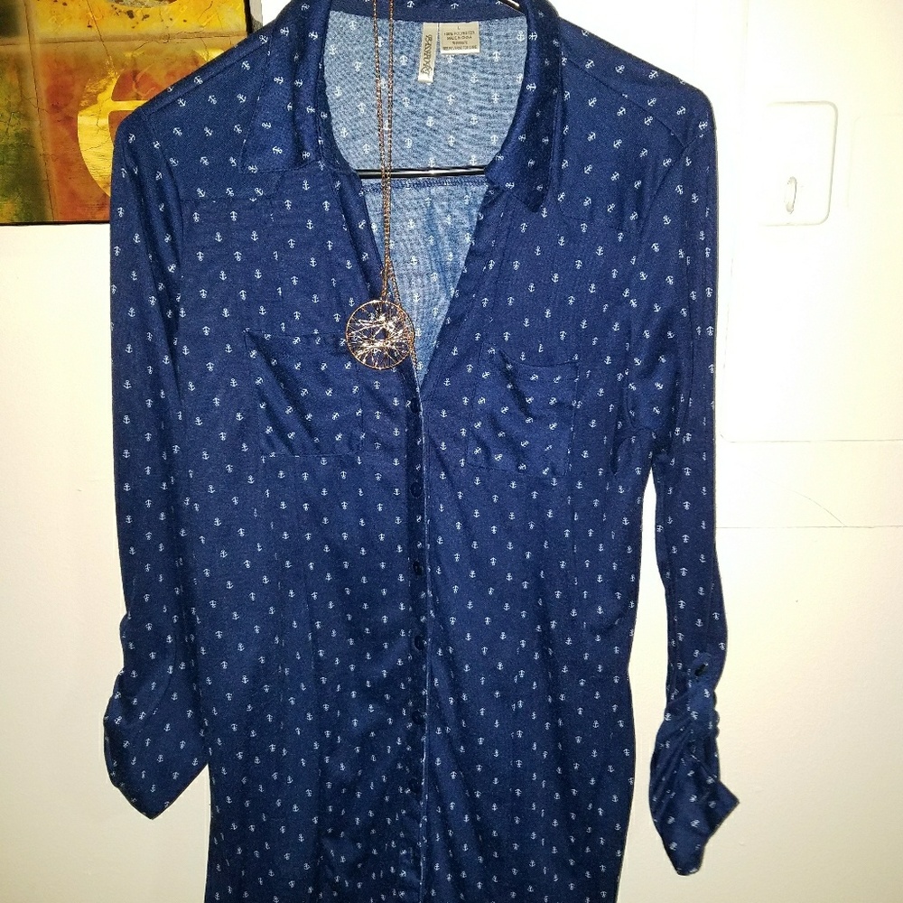 Long sleeve collared tunic