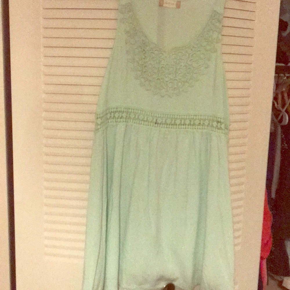 Mint green dress