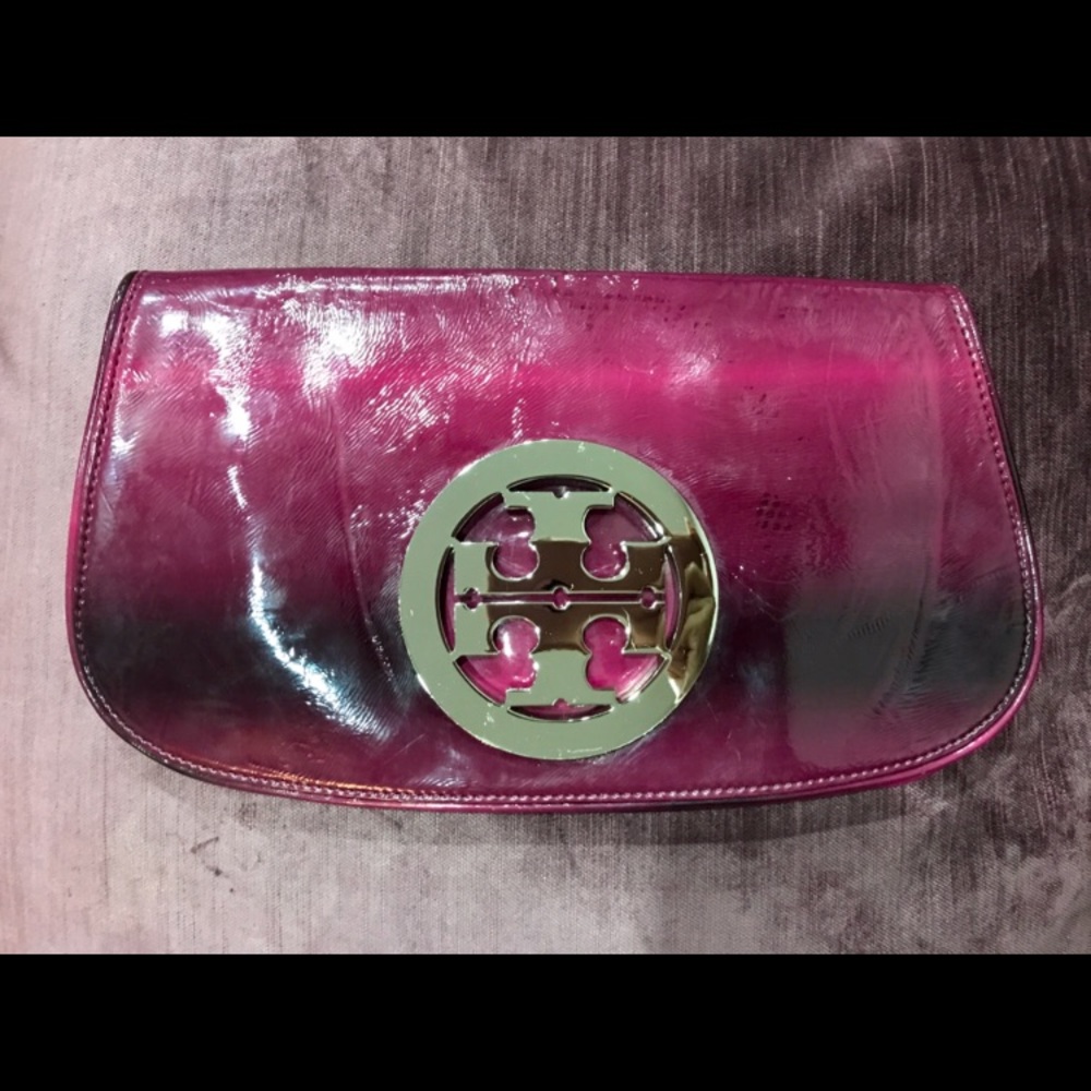 Tory Burch Patent Leather Amanda Clutch