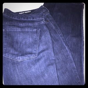 Sonoma Dark Blue Curvy Skinny Jeans 14L w/stretch