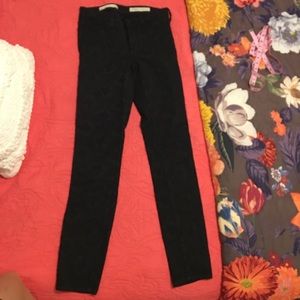 Pilcro Printed Black Skinny Pant