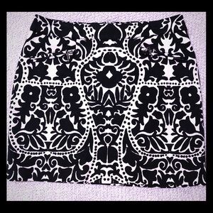 HM Black and White Mini Skirt