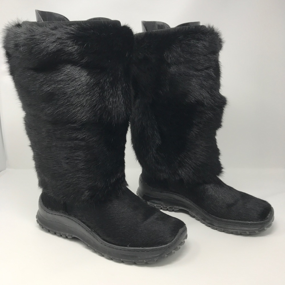 Panjar Calf hair and Fox fur snow boots