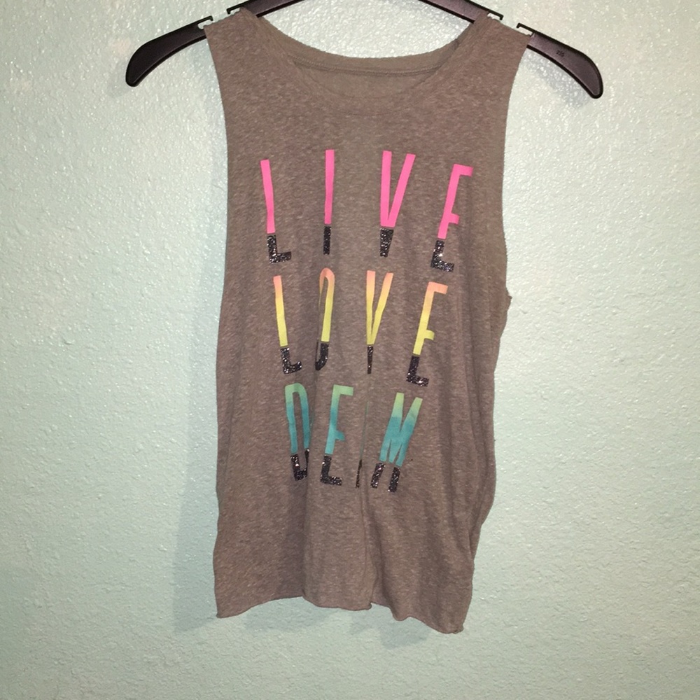 Open back tank top