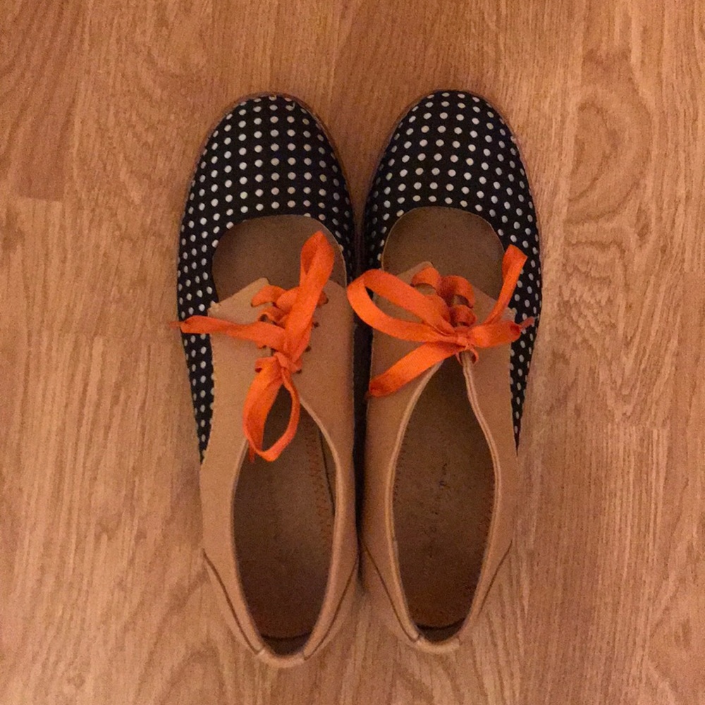 Pilcro & the Letterpress polka dot Loafers $50 OBO