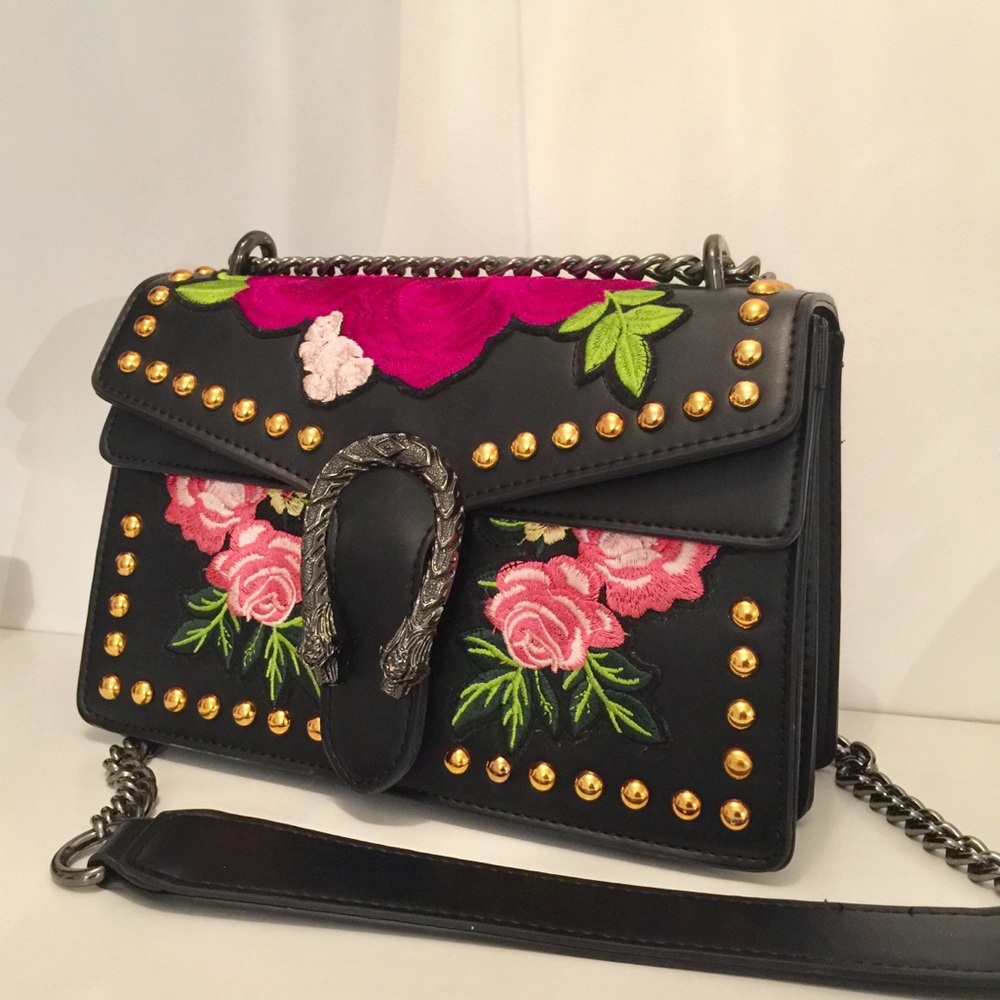 Embroidered Crossbody