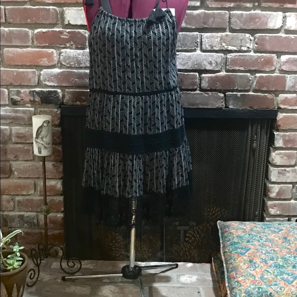 ( Kimchi Blue Dress w/ White Poke-A-Dots)