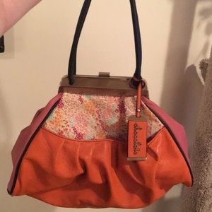 Chocolate New York Large Leather Handbag