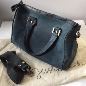 Anthropologie : Jesslyn Blake teal tote handbag