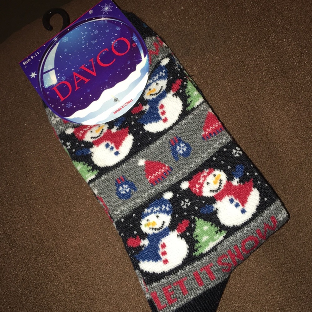 Snowman socks