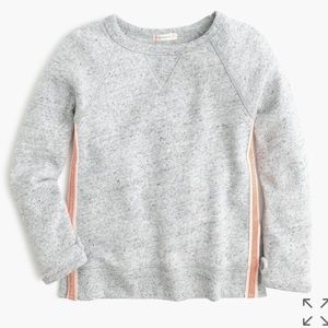 Crewcuts Girls' sparkle-striped fleece sweater