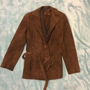 Real suede coat!