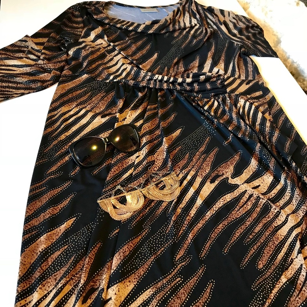 Animal print dress