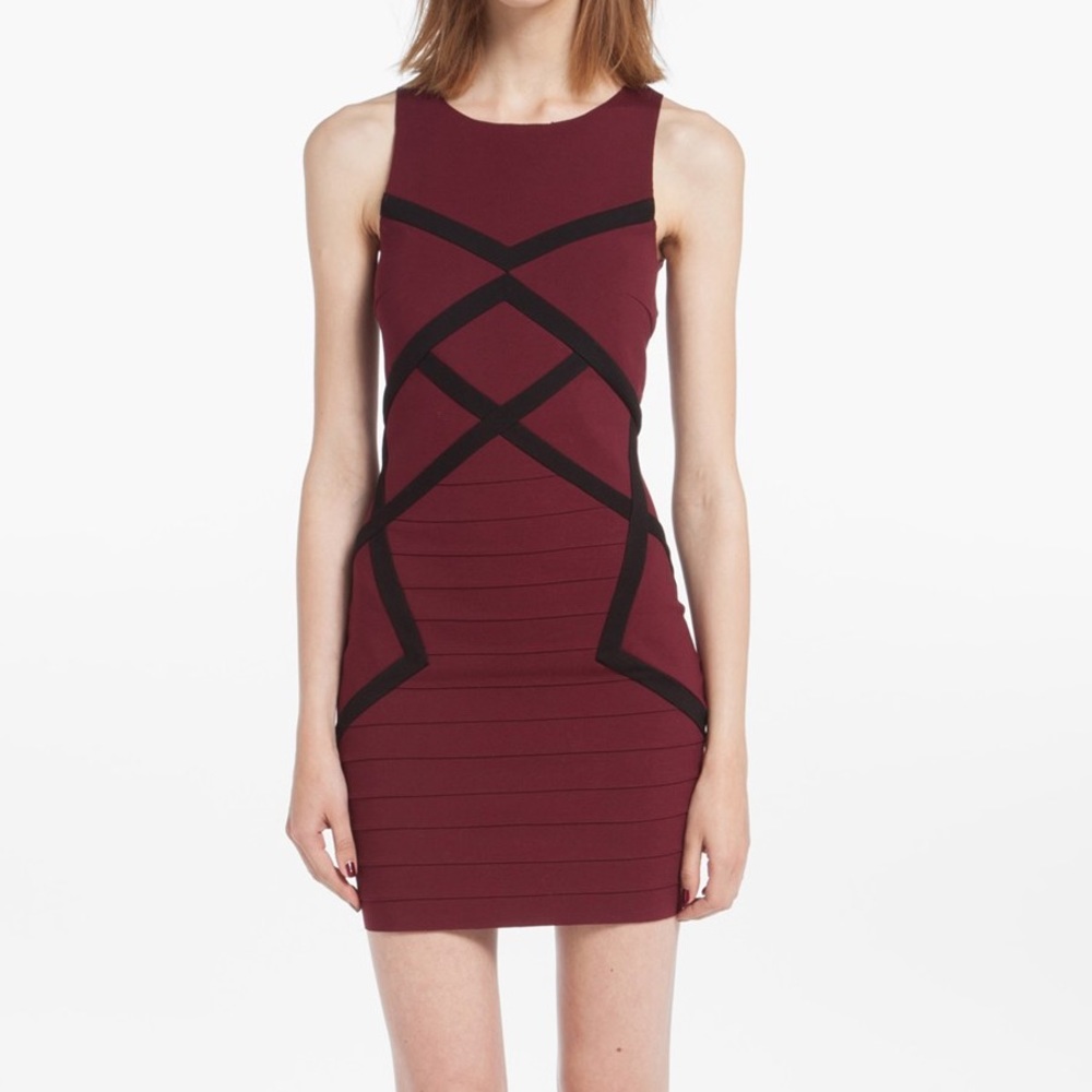 *NEW* Maje Destinee Two Toned Bodycon Dress