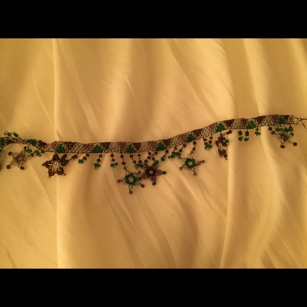 Beaded ankle bracelet