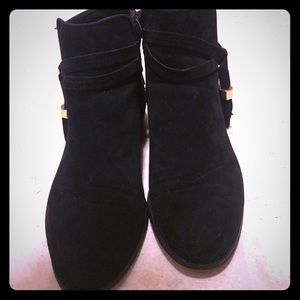 ASOS Black bootie with side tassel