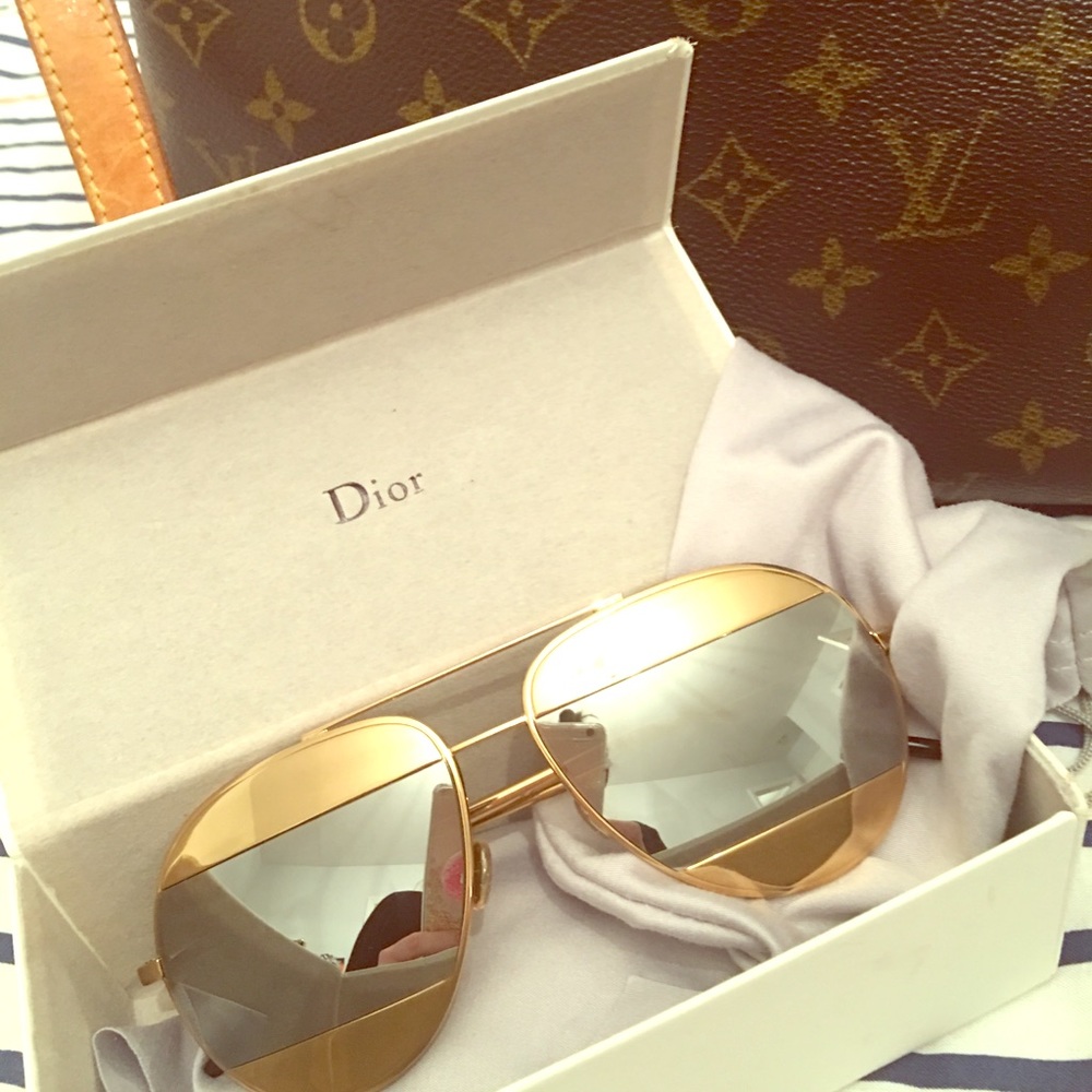 Dior aviators.