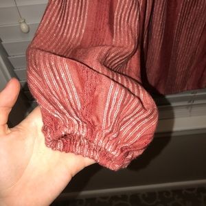 Free People Peasant Burnt Orange Top