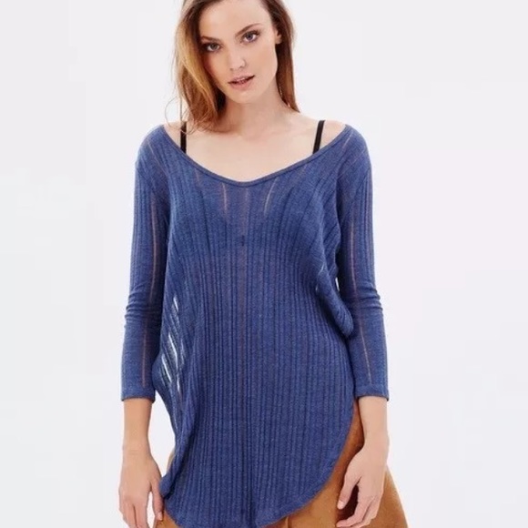 Free people open sweater top - Picture 3 of 4