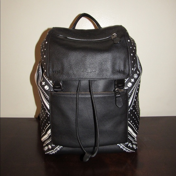 COACH 1941 Banda Print Leather Backback - Picture 3 of 8