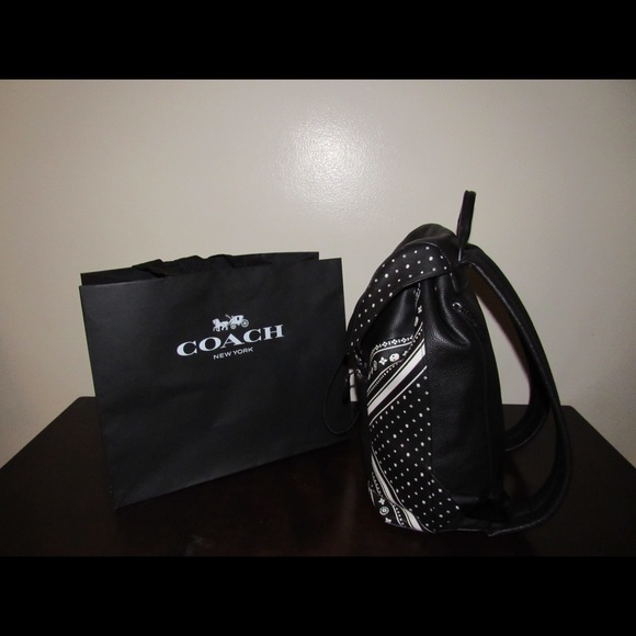 COACH 1941 Banda Print Leather Backback - Picture 7 of 8