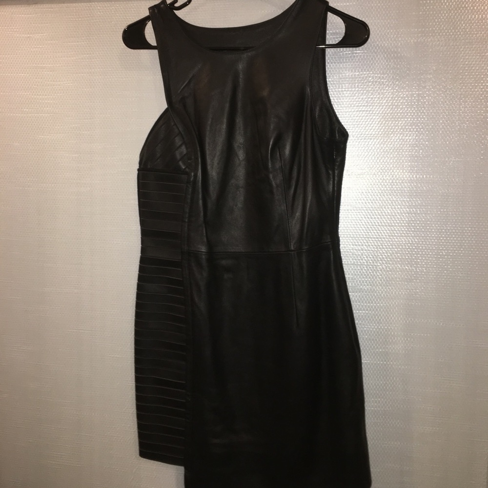 Versace dress leather