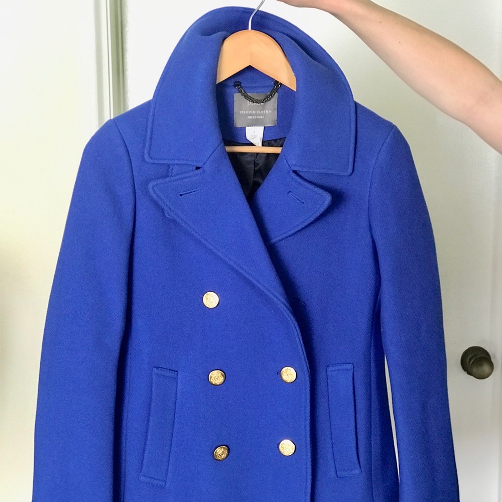 Beautiful blue J.Crew pea coat!