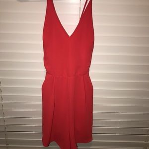 Lush Redish Orange Romper