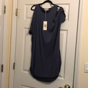 Lush Open Shoulder Extra Long Top