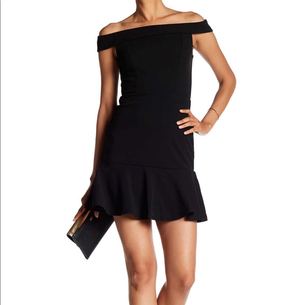 Abs off the shoulder dress