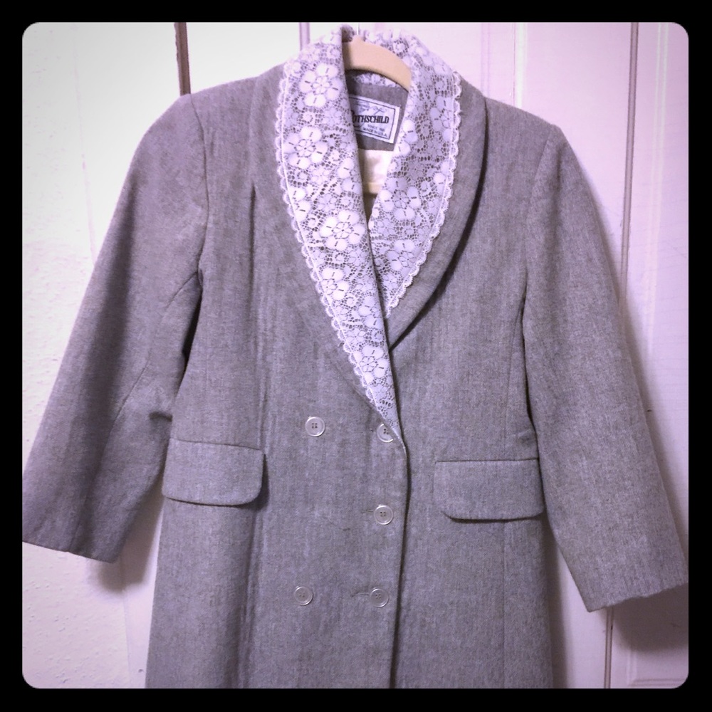 Vintage Rothschild Coat Size 8, Color Grey