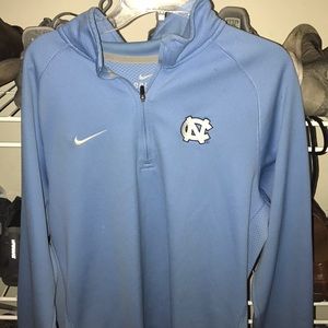 Nike 3/4 unc tarheels zip up