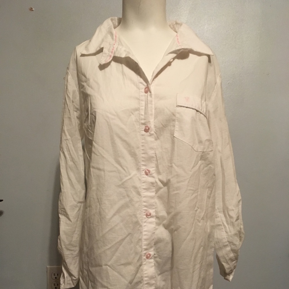 Victoria's Secret button down bed shirt