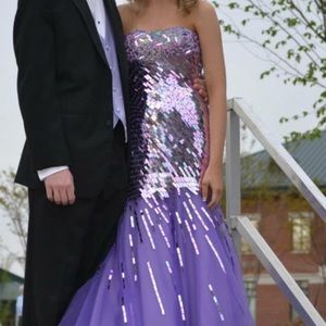 Purple prom dress