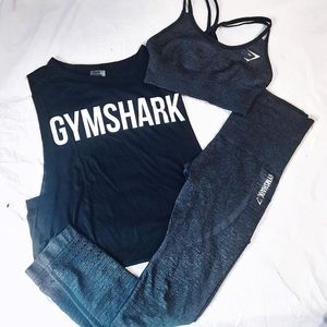 Gymshark Black Marl Seamless Leggings