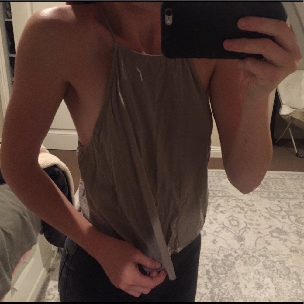 Brandy Melville light purple flowy tank top