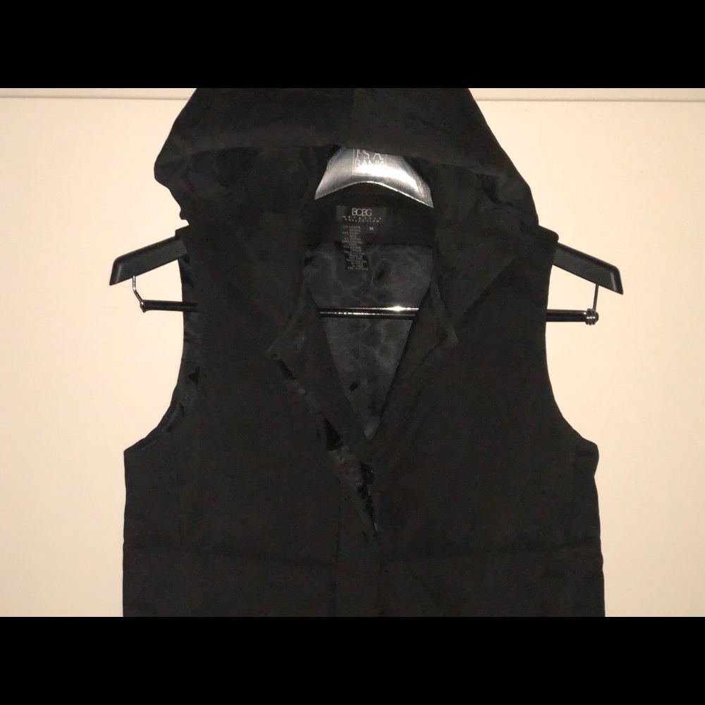BCBG HOODED VEST
