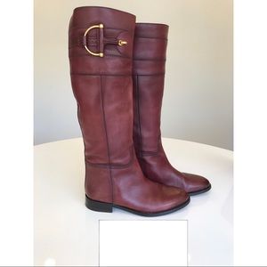 Authentic GUCCI Maroon Riding Boots | Size: 38.5