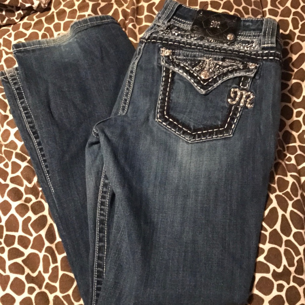 Bling pocket miss me jeans