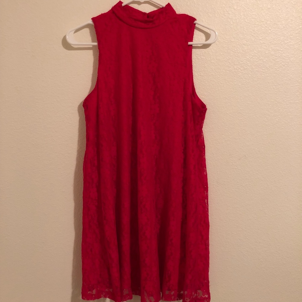 High Neck Lace Dress