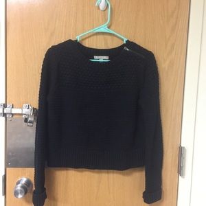 Black cropped sweater