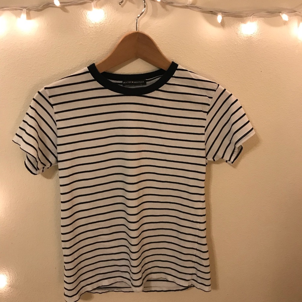 Striped Navy and White Jamie T-Shirt