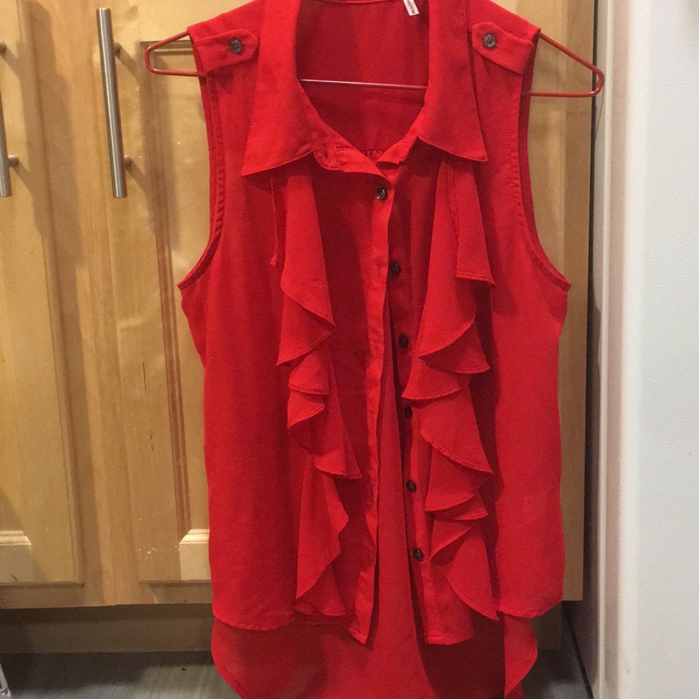 Red blouse
