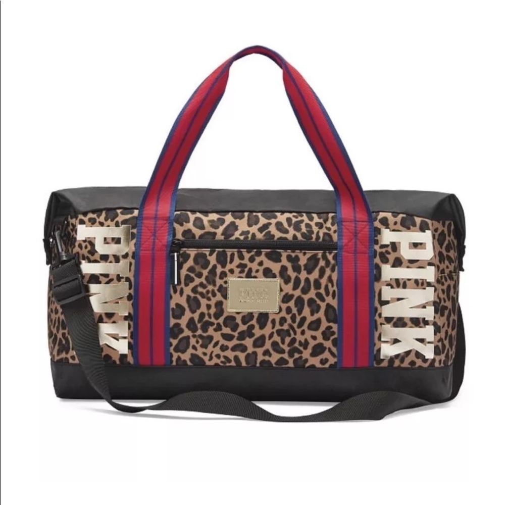 Victoria Secret PINK Duffle Bag Leopard NEW NWT