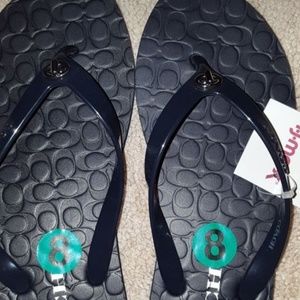 Coach flip flops