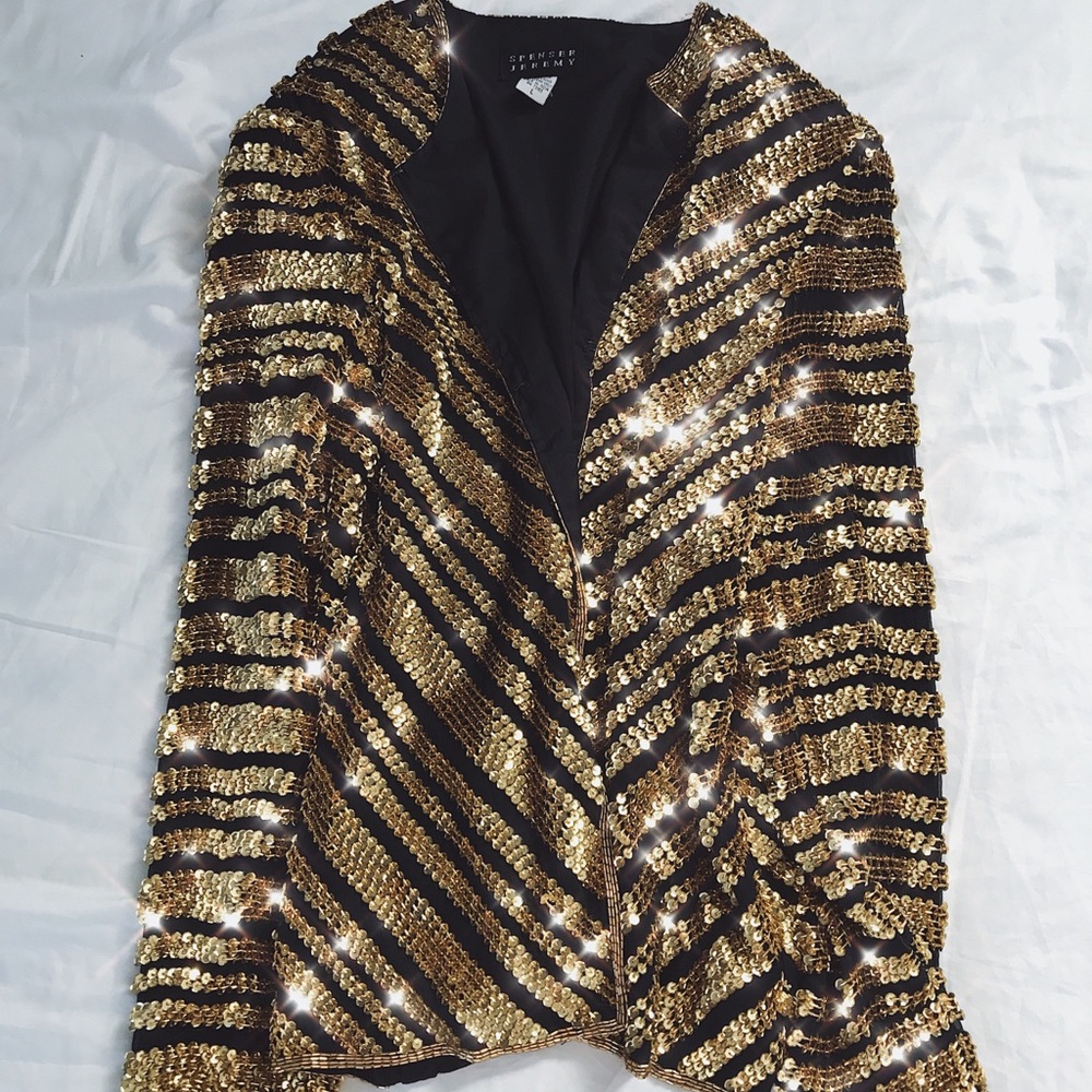 Vintage sequin evening jacket